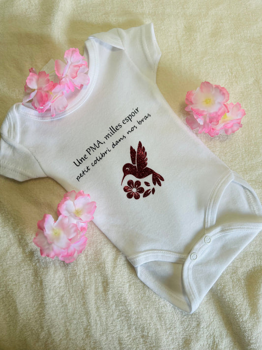 Body " Une PMA, milles espoir notre petit colibri dans les bras"