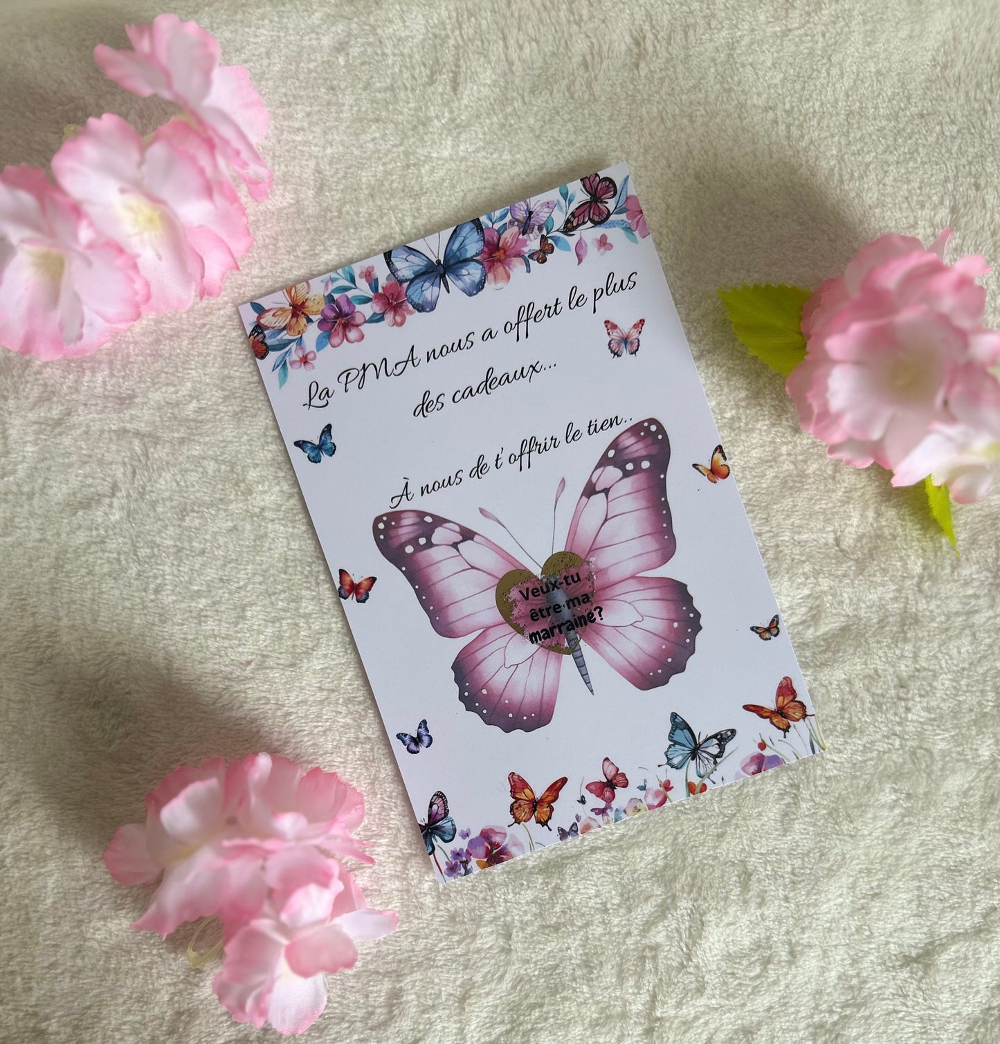 Carte à gratter "Veux tu être mon parrain / Ma marraine ?"